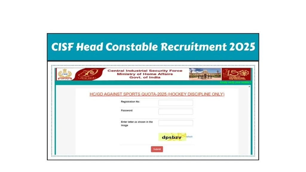 CISF Head Constable Recruitment 2025