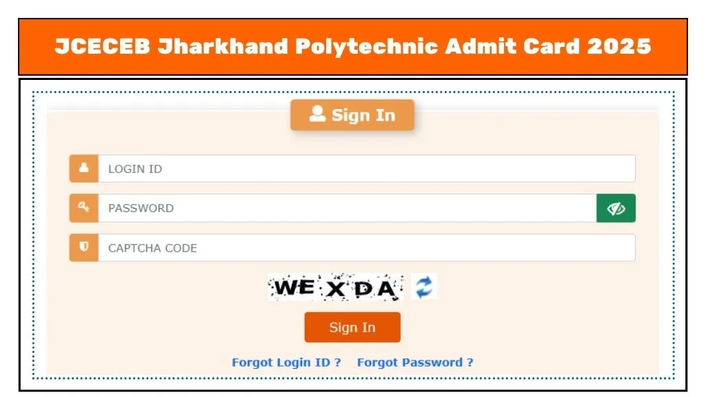 JCECEB Jharkhand Polytechnic Admit Card 2025